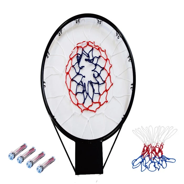 Aro de baloncesto de metal resistente de 48 cm con red