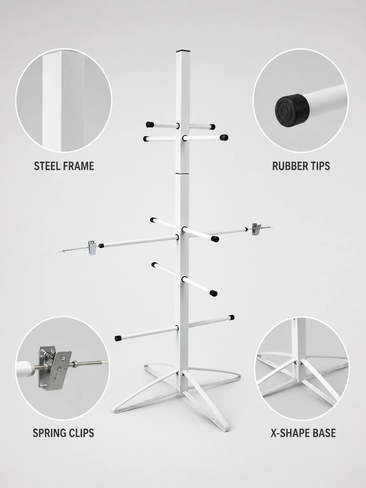 Metal Hockey Equipment Drying Rack Stand