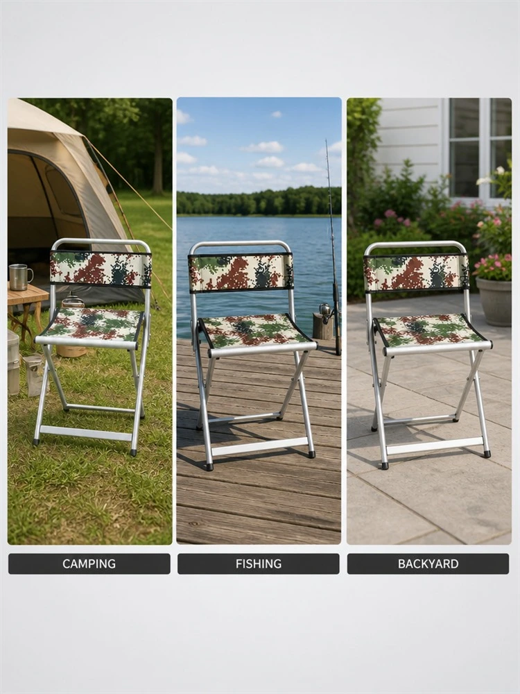 Outdoor Metal Folding Camping Chair