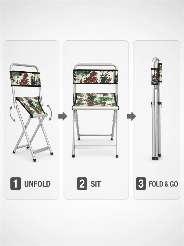 Outdoor Metal Folding Camping Chair