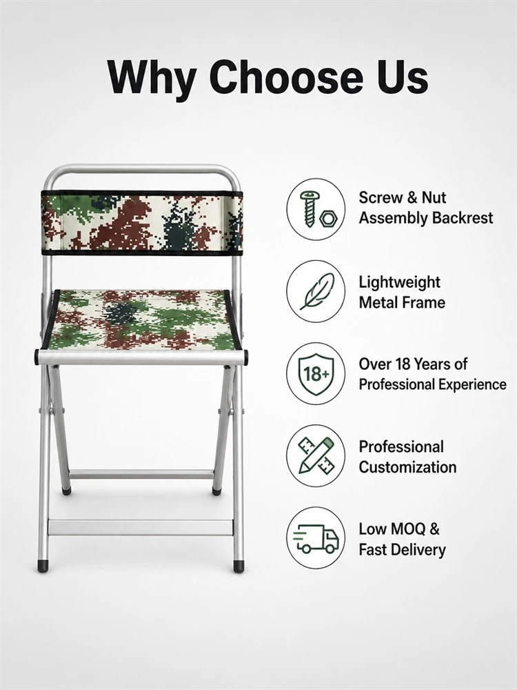 Outdoor Metal Folding Camping Chair