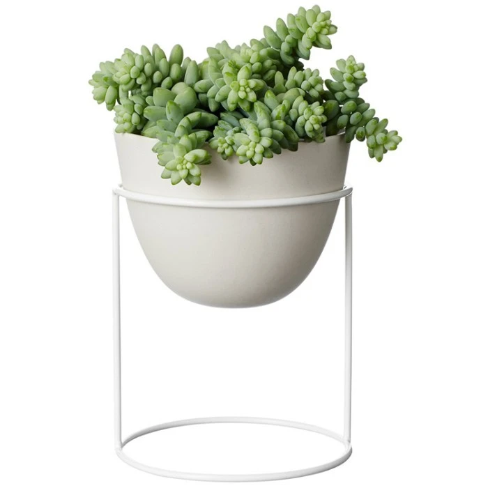 Mini soportes de flores decorativos de mesa de hierro