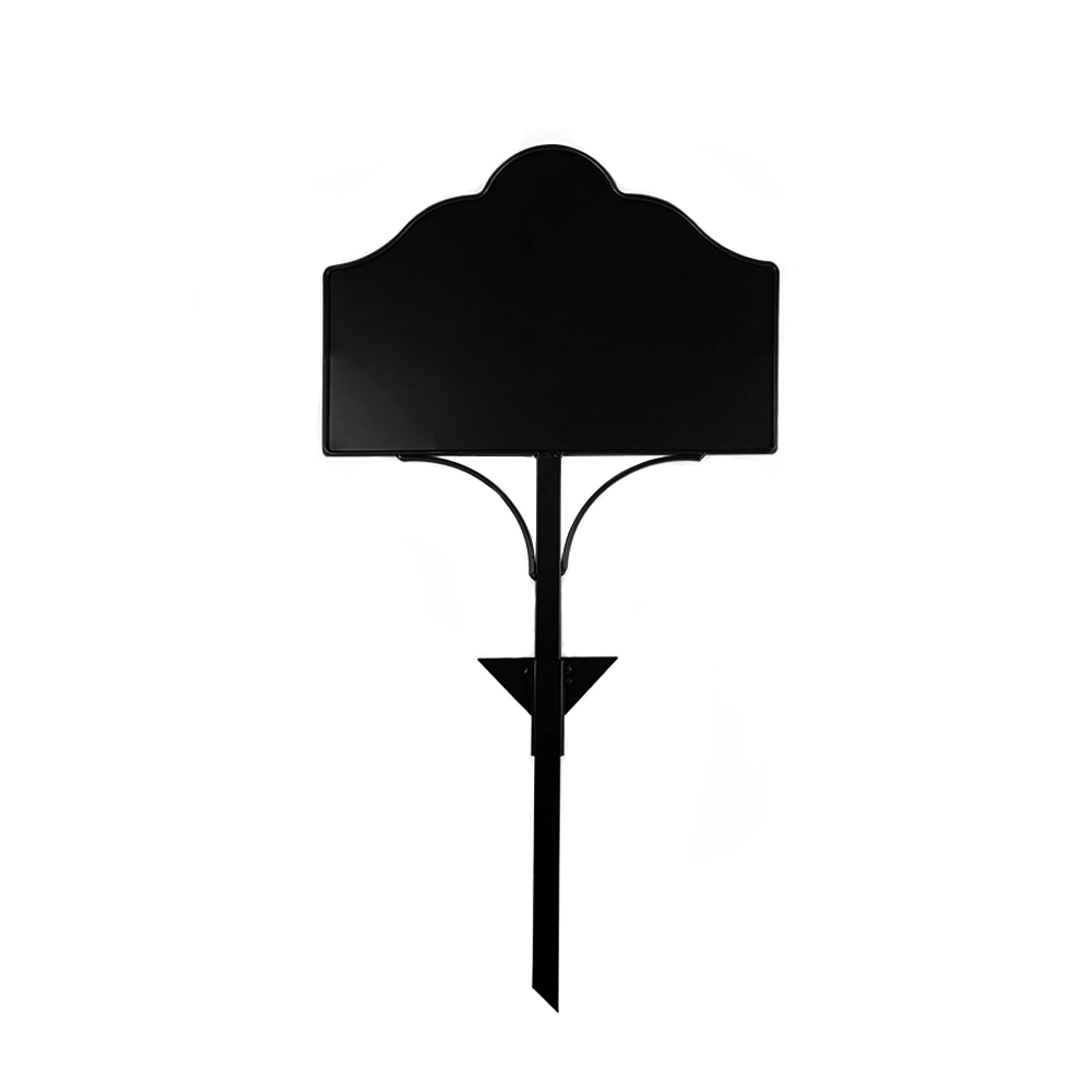 Estaca de letrero de metal para exteriores para exhibición de jardín